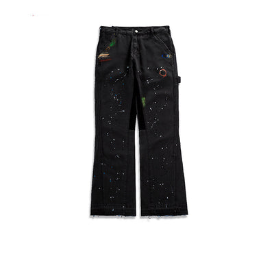 Pantalones Acampanados con Detalle de Bigotes de Gato - Unisex - Image 7
