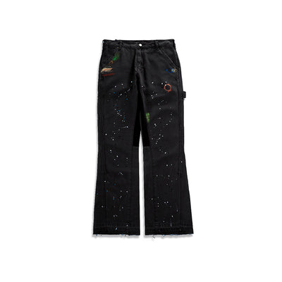 Pantalones Acampanados con Detalle de Bigotes de Gato - Unisex - Image 5
