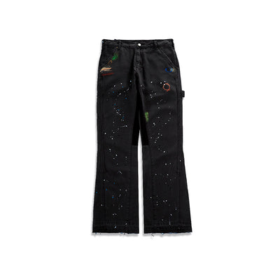 Pantalones Acampanados con Detalle de Bigotes de Gato - Unisex - Image 10