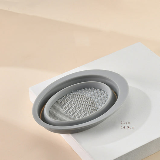Placa de Limpieza para Brochas de Maquillaje con Recipiente - Image 12