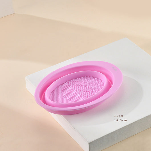 Placa de Limpieza para Brochas de Maquillaje con Recipiente - Image 5