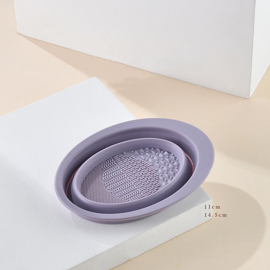 Placa de Limpieza para Brochas de Maquillaje con Recipiente - Image 9