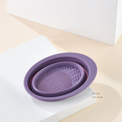 Placa de Limpieza para Brochas de Maquillaje con Recipiente - Image 8