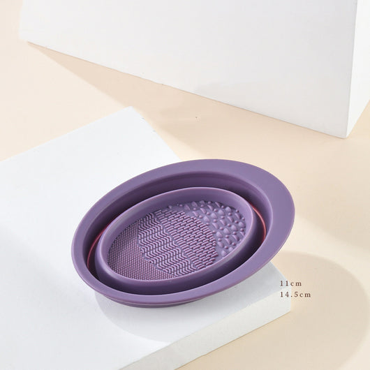 Placa de Limpieza para Brochas de Maquillaje con Recipiente - Image 8