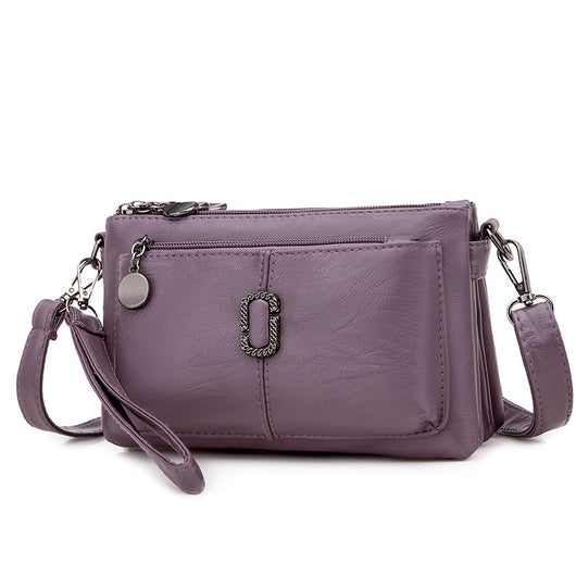 Bolso Bandolera de Cuero Suave - Elegancia y Comodidad - Image 2