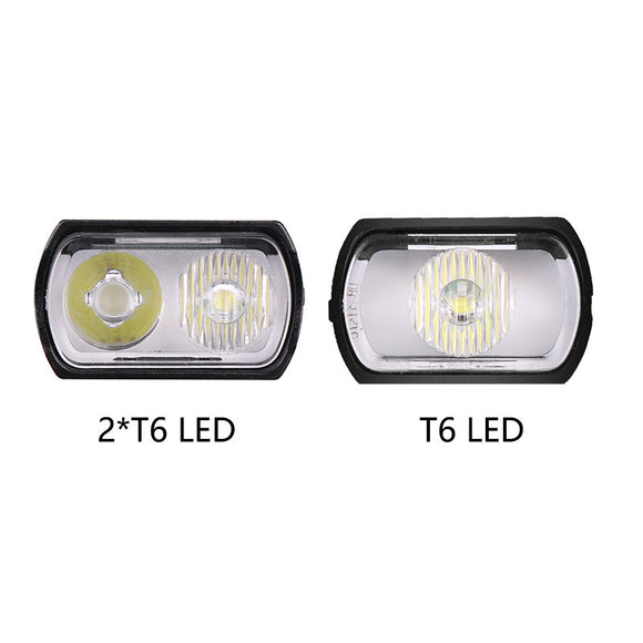 Luz LED Recargable para Bicicleta de Montaña - Impermeable con Pantalla de Batería