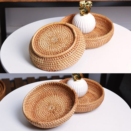 Canasta Tejida a Mano en Ratán Natural para Almacenamiento de Cocina - Image 12