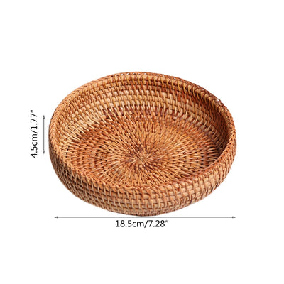 Canasta Tejida a Mano en Ratán Natural para Almacenamiento de Cocina - Image 6