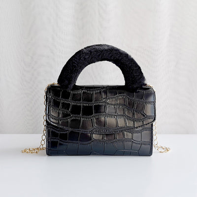 Bolso de Mano Elegante con Patrón de Piedra y Textura Suave - Image 15