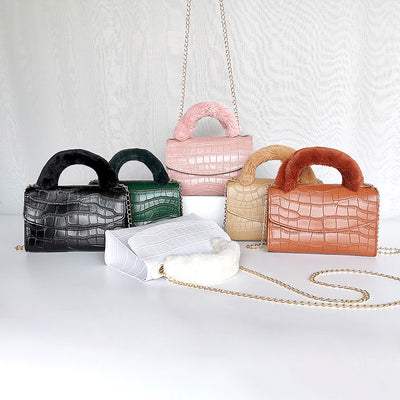 Bolso de Mano Elegante con Patrón de Piedra y Textura Suave - Image 7