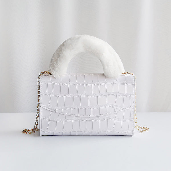Bolso de Mano Elegante con Patrón de Piedra y Textura Suave - Image 6