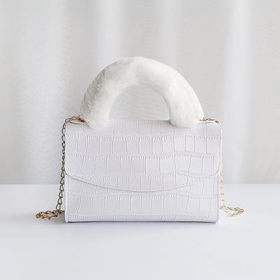 Bolso de Mano Elegante con Patrón de Piedra y Textura Suave - Image 6