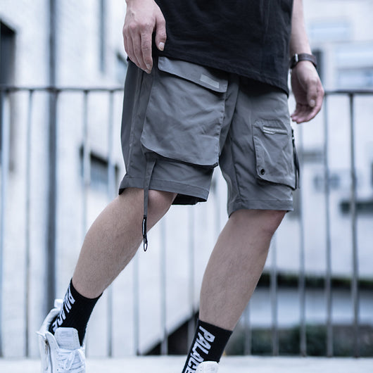 Pantalones Cortos Overol Hombre Multi-Bolsillos Sueltos Tendencia Urbana - Image 4