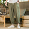Pantalones Casuales Sueltos de Algodón y Lino Estilo Chino para Hombre Primavera