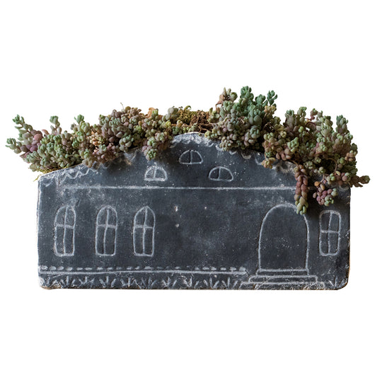 Maceta Decorativa de Barro Rojo - Pequeña Casa para Flores y Plantas - Image 14