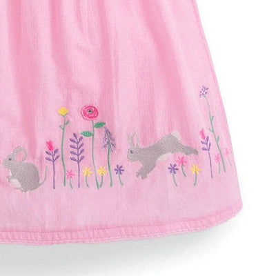 Vestido de Niña Verano Algodón Manga Corta Estilo Europeo - Image 9