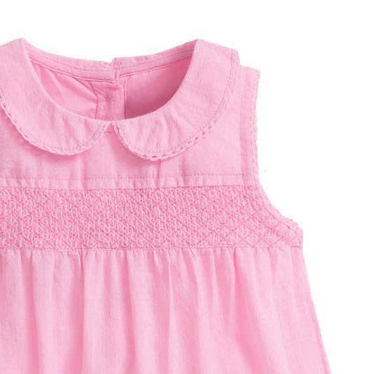 Vestido de Niña Verano Algodón Manga Corta Estilo Europeo - Image 2