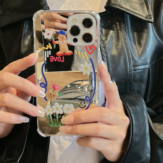 Funda para Celular Cachorrito con Gafas de Cartoon - Protección Total Antiimpacto