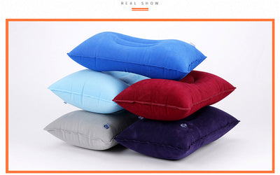 Almohada Inflable de Viaje Cuadrada con Flocado PVC - Image 11