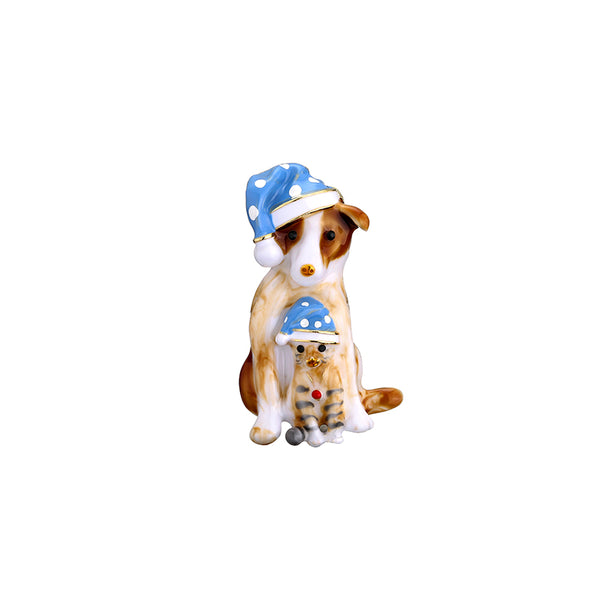 Broche de Perrito Lindo Esmaltado Estilo Japonés