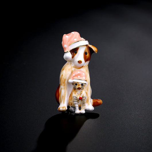 Broche de Perrito Lindo Esmaltado Estilo Japonés - Image 3