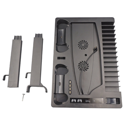 Soporte Multifuncional para Control PS5 con Carga, Ventilador y Almacenamiento