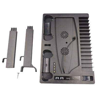 Soporte Multifuncional para Control PS5 con Carga, Ventilador y Almacenamiento