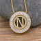 Classic A-Z Initials Letter Pendant Name Necklace N