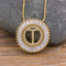 Classic A-Z Initials Letter Pendant Name Necklace T