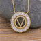 Classic A-Z Initials Letter Pendant Name Necklace V