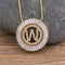 Classic A-Z Initials Letter Pendant Name Necklace W