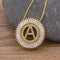 Classic A-Z Initials Letter Pendant Name Necklace A