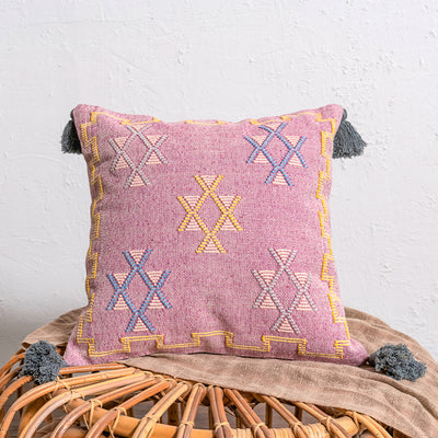 Cojín Marroquí Artesanal Bohemio para Sofá y Ventana - Image 6