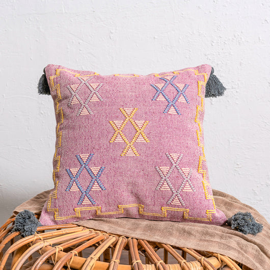 Cojín Marroquí Artesanal Bohemio para Sofá y Ventana - Image 6