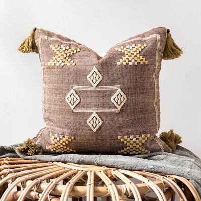 Cojín Marroquí Artesanal Bohemio para Sofá y Ventana - Image 2
