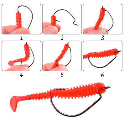 Anzuelo Curvo de Acero Carbono para Pesca de Mero y Peces Grandes - Image 3
