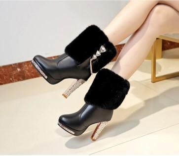 Botas Martin para Mujer con Tacón Grueso y Punta Redonda - Image 7