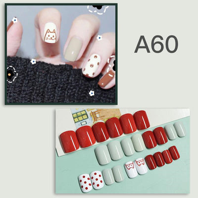 Uñas Postizas Removibles - Set de 24 Piezas Reutilizables - Image 20