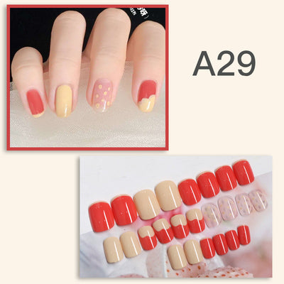 Uñas Postizas Removibles - Set de 24 Piezas Reutilizables - Image 27