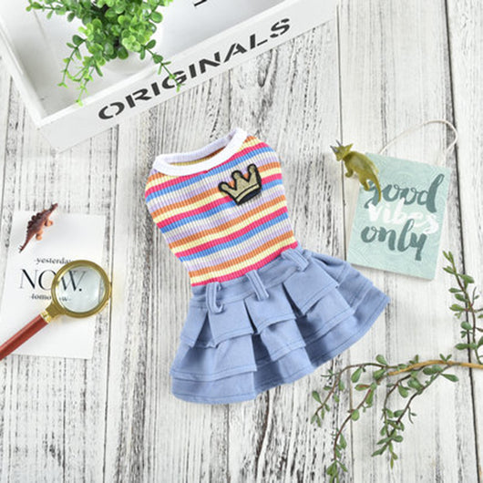 Vestido de Rayas para Perros Pequeños y Medianos - Diseño Teddy y Schnauzer - Image 6