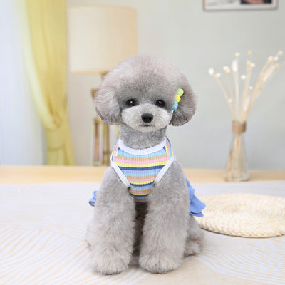 Vestido de Rayas para Perros Pequeños y Medianos - Diseño Teddy y Schnauzer - Image 3