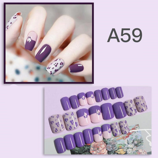 Uñas Postizas Removibles - Set de 24 Piezas Reutilizables - Image 40