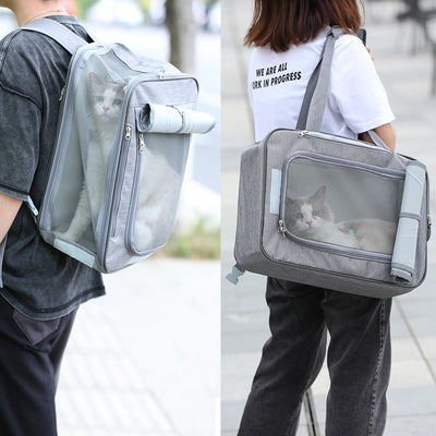 Mochila Transportadora para Gatos - Bolsa de Viaje Espaciosa con Ventilación - Image 9