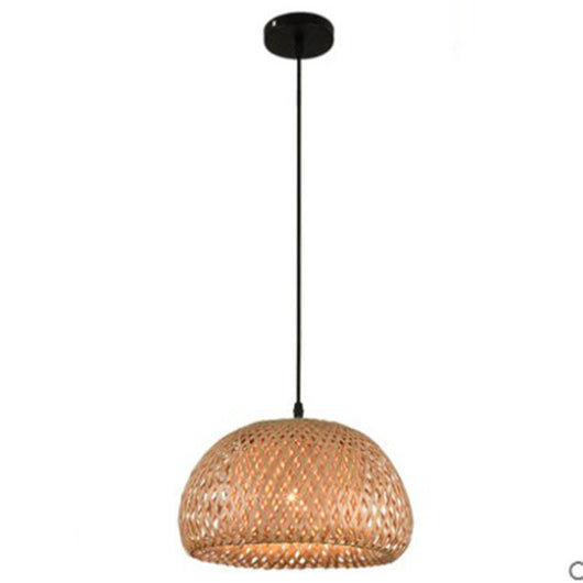 Lámpara de Araña Tejida en Bambú Estilo Sudeste Asiático para Restaurantes - Image 41