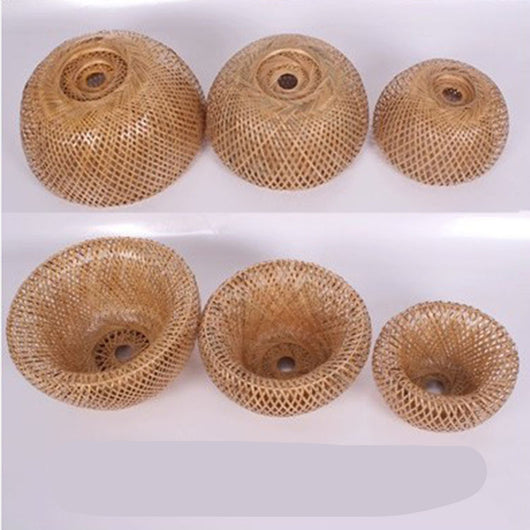 Lámpara de Araña Tejida en Bambú Estilo Sudeste Asiático para Restaurantes - Image 4