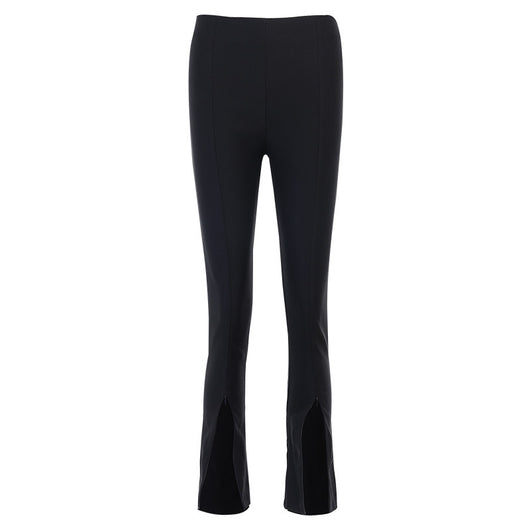 Pantalones Slim con Abertura de Cierre y Bota Acampanada