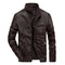 Chaqueta de Cuero Motociclista para Hombre - Estilo Casual Primavera Otoño