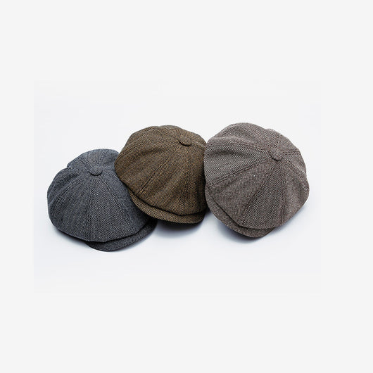 Boina Octagonal Retro Europeo-Americana Tweed para Hombre y Mujer - Image 5