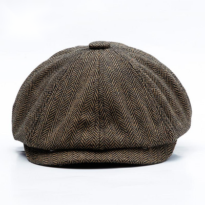 Boina Octagonal Retro Europeo-Americana Tweed para Hombre y Mujer - Image 6