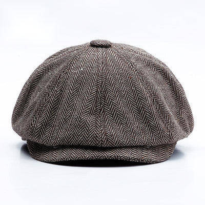 Boina Octagonal Retro Europeo-Americana Tweed para Hombre y Mujer - Image 7